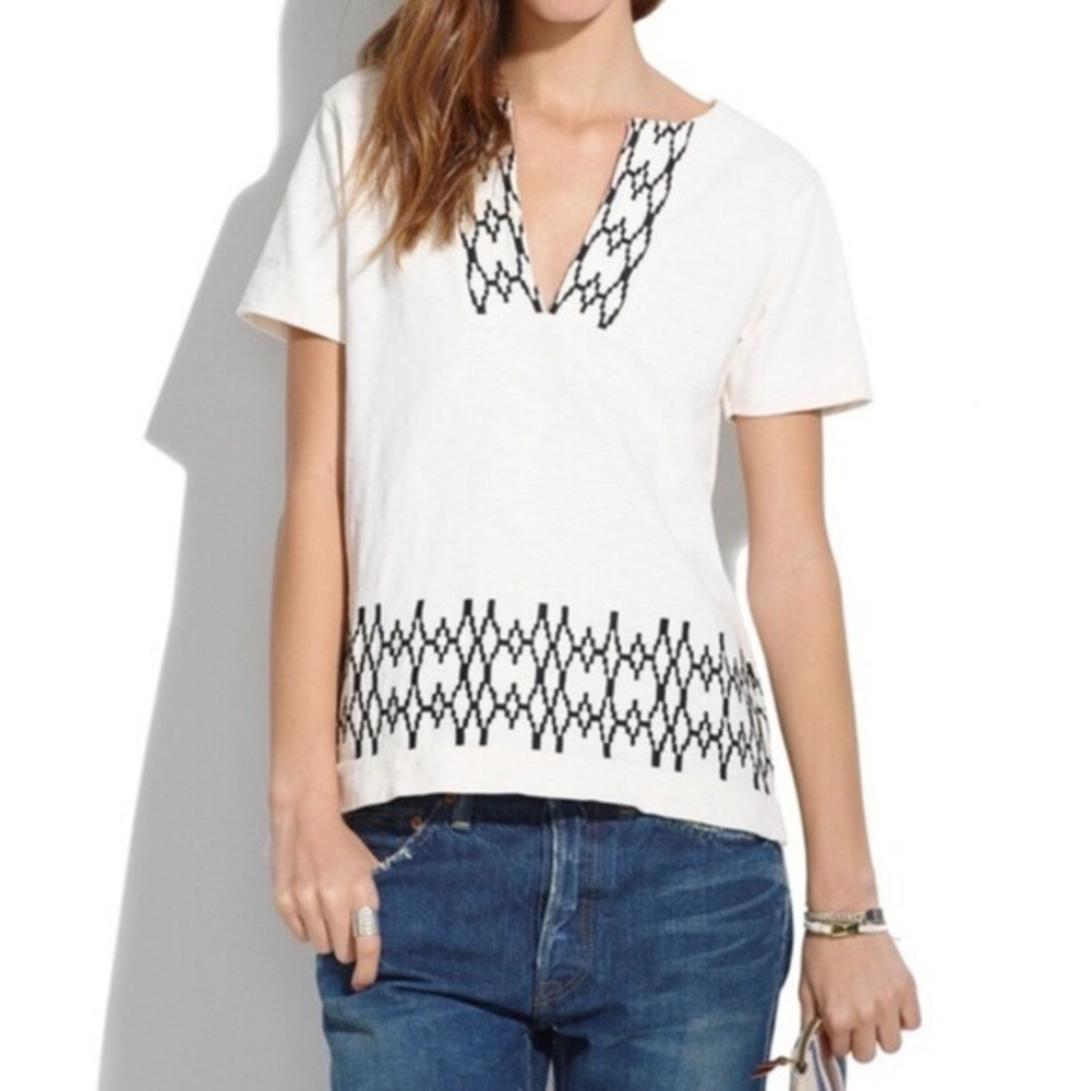 Madewell Embroidered Top